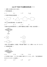 2026年广东省中考模拟命题信息数学原创卷含答案（一）