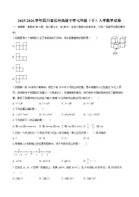 2025-2026学年四川省达州高级中学七年级（下）入学数学试卷-自定义类型