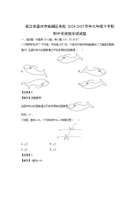 2024-2025学年浙江省嘉兴市南湖区名校七年级下学期期中考试数学试卷（解析版）