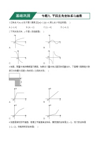 专题九 平面直角坐标系与函数(基础巩固)——中考数学一轮复习高频考点精练（含解析）