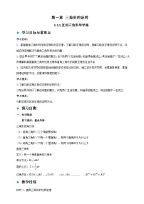 北师大版（2024）八年级下册（2024）3  直角三角形学案