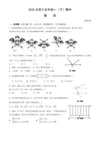 北京市第十五中学2024-2025学年七年级下学期数学期中试卷_(含答案_)