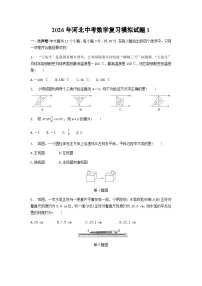 2026年河北省中考模拟数学复习模拟试题含答案1