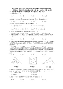 华东师大版2025—2026学年八年级上册数学期末考试核心素养达标卷