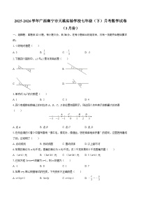 2025-2026学年广西南宁市天桃实验学校七年级（下）月考数学试卷（3月份）-自定义类型