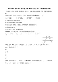 2025-2026学年浙江省宁波市慈溪市九年级（上）期末数学试卷-自定义类型