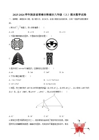 2025-2026学年陕西省渭南市韩城市八年级（上）期末数学试卷-自定义类型