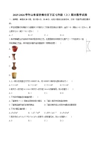 2025-2026学年山东省济南市历下区七年级（上）期末数学试卷-自定义类型