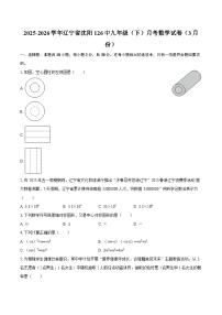 2025-2026学年辽宁省沈阳126中九年级（下）月考数学试卷（3月份）-自定义类型