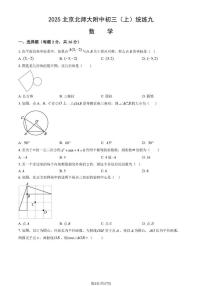 北京师范大学附属中学2025-2026学年九年级上学期统练（九）数学试题_(含答案_)