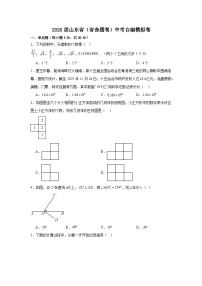 2026年山东省中考（省命题市专用）中考模拟数学自编试卷含答案