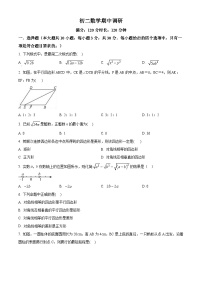 广东省广州市广州大学附属中学2024-2025学年下学期八年级数学期中考试卷（原卷版+解析版）