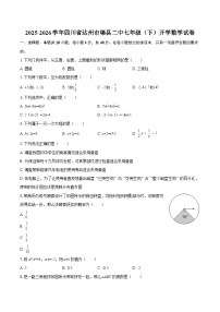 2025-2026学年四川省达州市渠县二中七年级（下）开学数学试卷-自定义类型