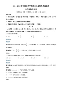 广西壮族自治区南宁市2024~2025学年上学期八年级数学期末试卷（解析版）-A4