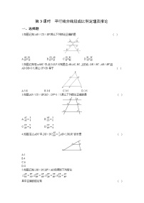 初中数学沪科版九年级上册22.1 比例线段第3课时精练