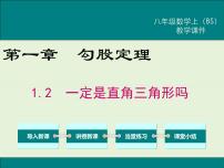 数学八年级上册第一章 勾股定理2 一定是直角三角形吗优秀ppt课件