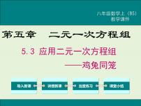 八年级上册5 应用二元一次方程组——里程碑上的数优质课课件ppt