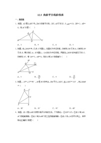 初中人教版第十二章 全等三角形12.3 角的平分线的性质优秀达标测试