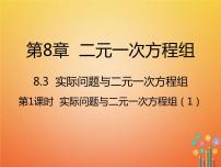 人教版七年级下册8.3 实际问题与二元一次方程组图文课件ppt