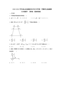 北师大版九年级上册第四章 图形的相似综合与测试随堂练习题