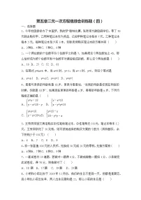 北师大版八年级上册第五章 二元一次方程组综合与测试优秀随堂练习题