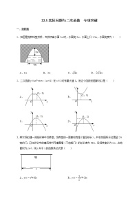 初中22.3 实际问题与二次函数精品课时作业