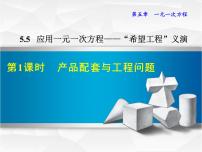 初中数学5.5 应用一元一次方程——“希望工程”义演示范课ppt课件