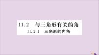 人教版八年级上册11.2.1 三角形的内角获奖习题课件ppt