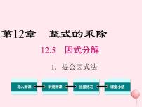 初中数学华师大版八年级上册12.5 因式分解图片ppt课件