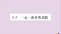 初中数学4.5 一元一次不等式组习题课件ppt