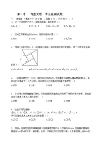 初中北师大版第一章 勾股定理综合与测试测试题