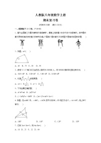 人教版八年级数学上册    期末复习卷