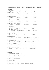 北师大版七年级下册1 同底数幂的乘法精品习题