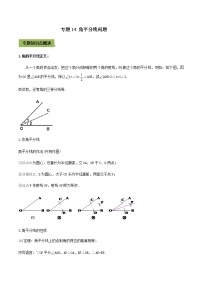 2021年中考数学专题复习 专题14 角平分线问题（教师版含解析）