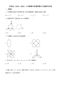 精品解析：湖北省孝感市孝昌县2019-2020学年八年级上学期期中数学试题（原卷版）