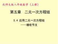 初中4 应用二元一次方程组——增收节支教课ppt课件