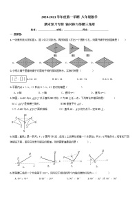 南开区2020-2021年八年级数学上《轴对称与等腰三角形》期末复习专题试卷及答案