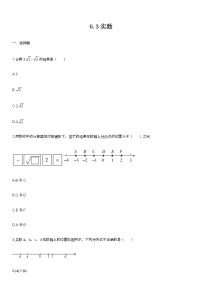 初中数学人教版七年级下册6.3 实数精品练习