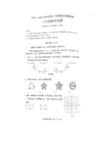 2019-2020学年度山东省青岛市西海岸区下学期八年级期末考试数学试题（扫描版，无答案）