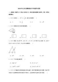 2020年山东省聊城市中考数学试卷