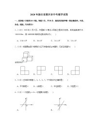 2020年浙江省嘉兴市中考数学试卷