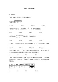 2021年中考数学专题复习检测卷4 不等式与不等式组-（含解析）