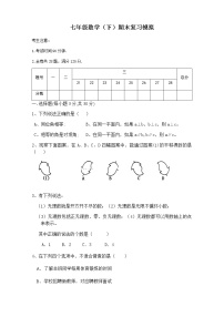 期末综合复习-人教版七年级数学下册检测2