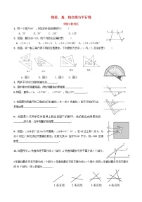 中考数学复习第四章几何初步与三角形第一节线段角相交线与平行线课前诊断测试（含答案）