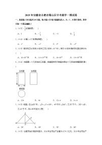 2019年安徽省合肥市蜀山区中考数学一模试卷