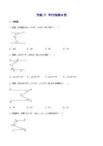 中考数学几何模型加强版 模型27 平行线侧M型