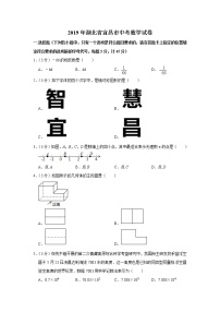 2019年湖北省宜昌市中考数学试卷