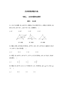 中考数学专题复习  几何常见问题专练 专练二　几何问题常见类型练习题(含解析)