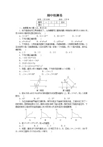 七年级数学湘教版下册期中检测卷 试卷