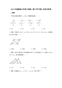 浙教版七年级下册第一章  平行线综合与测试精品课后测评